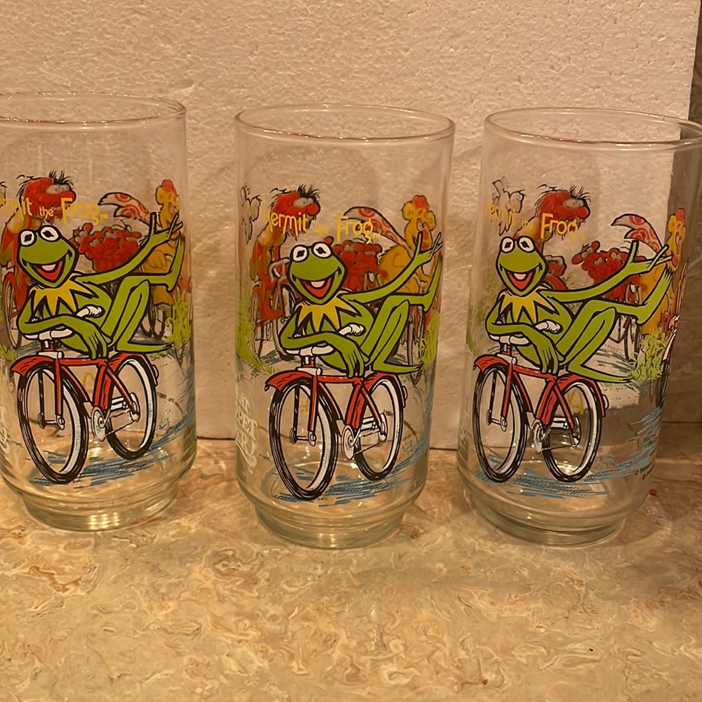 Vintage Muppet baby Kermit the frog glasses
